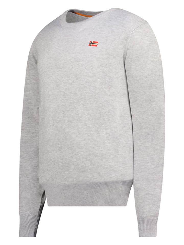 Geographical Norway Pullover in Grau günstig kaufen