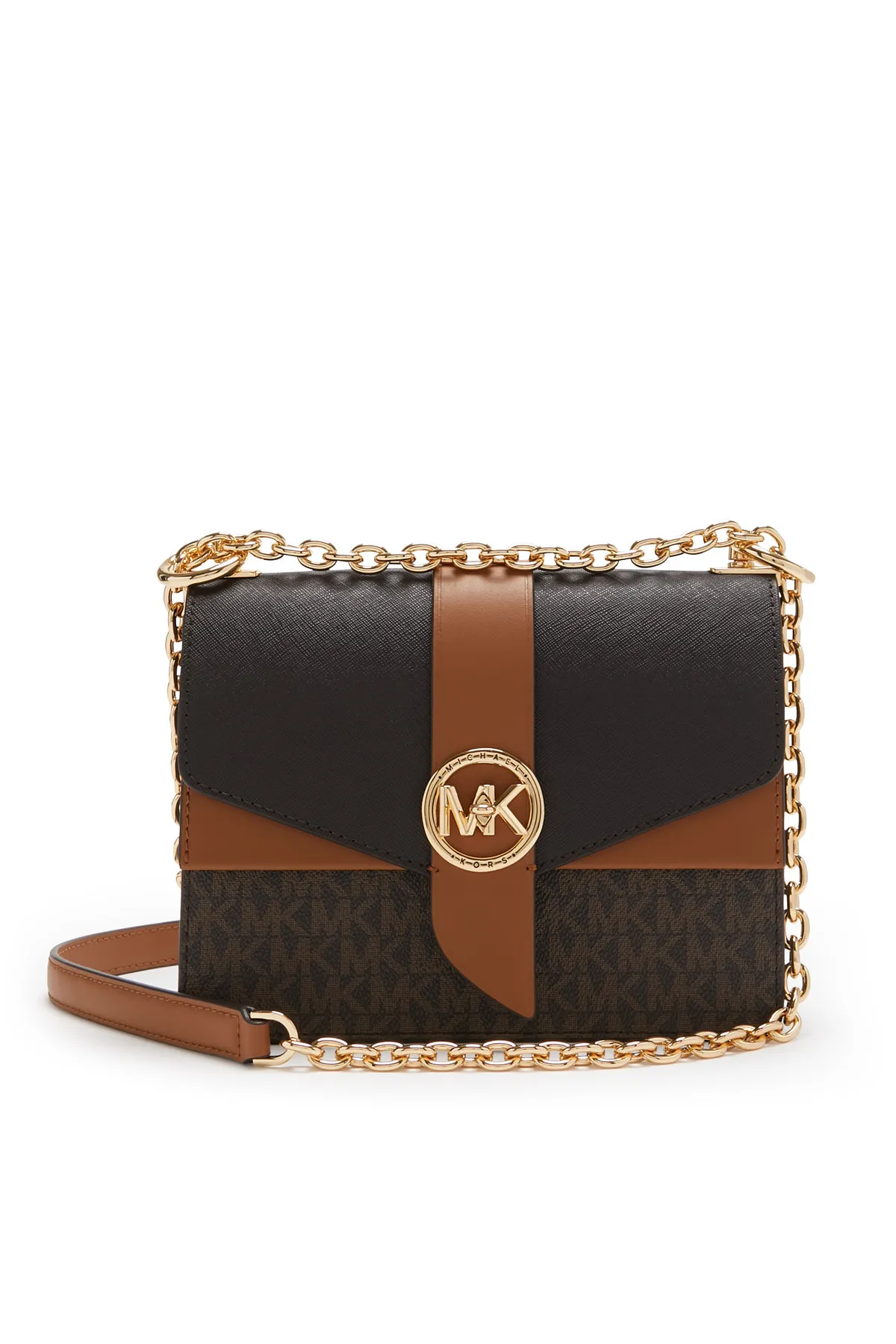 1'ASLAN  Michael Kors Greenwich Damen Umhängetasche Braun 32s1ggrc0b-252