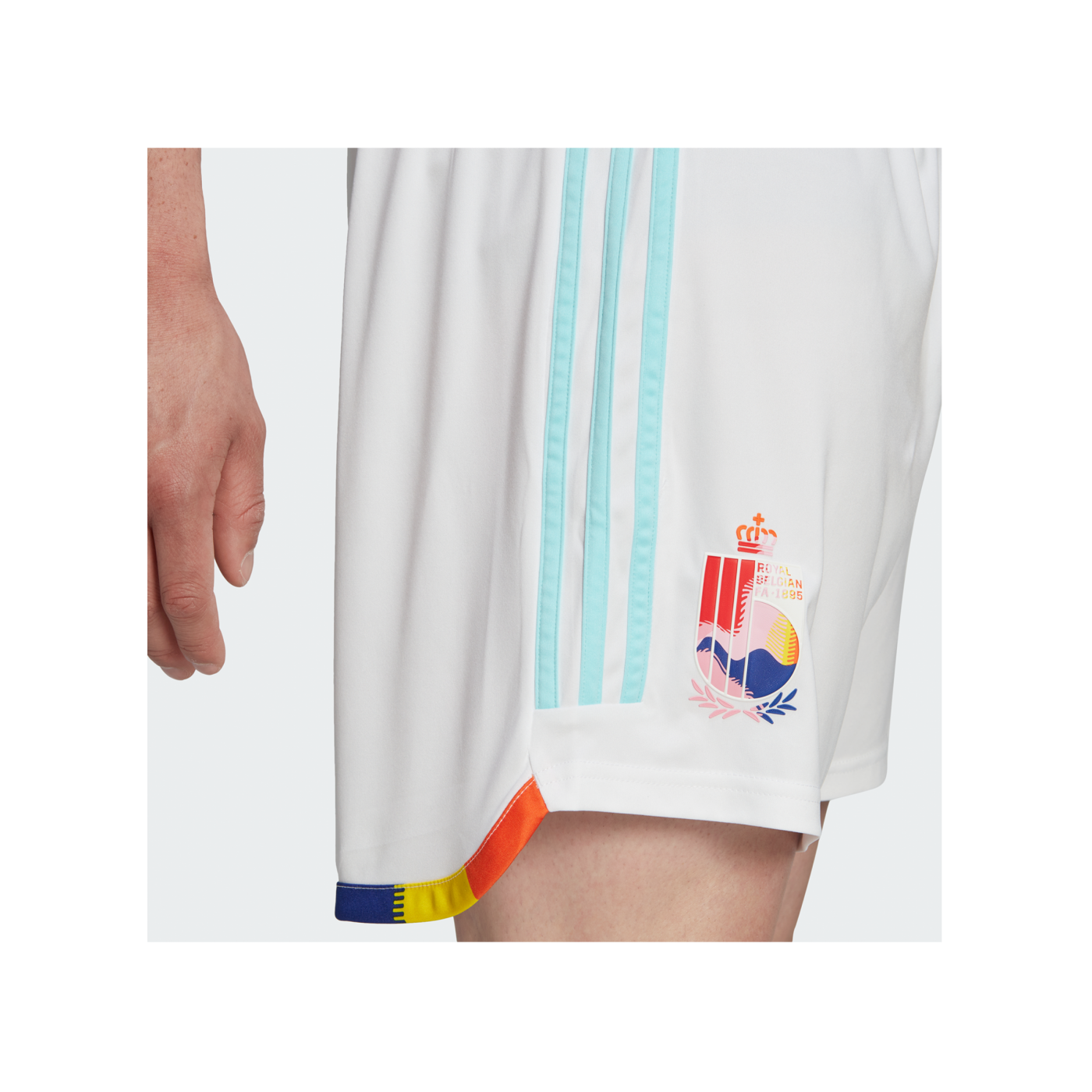 adidas Belgien Short Away WM 2022 Weiss