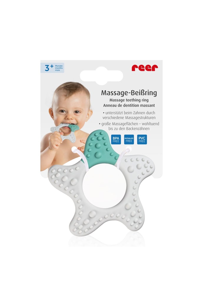 Reer Massage-Beißring Stern in Mehrfarbig ab 0 Monate günstig kaufen onesize
