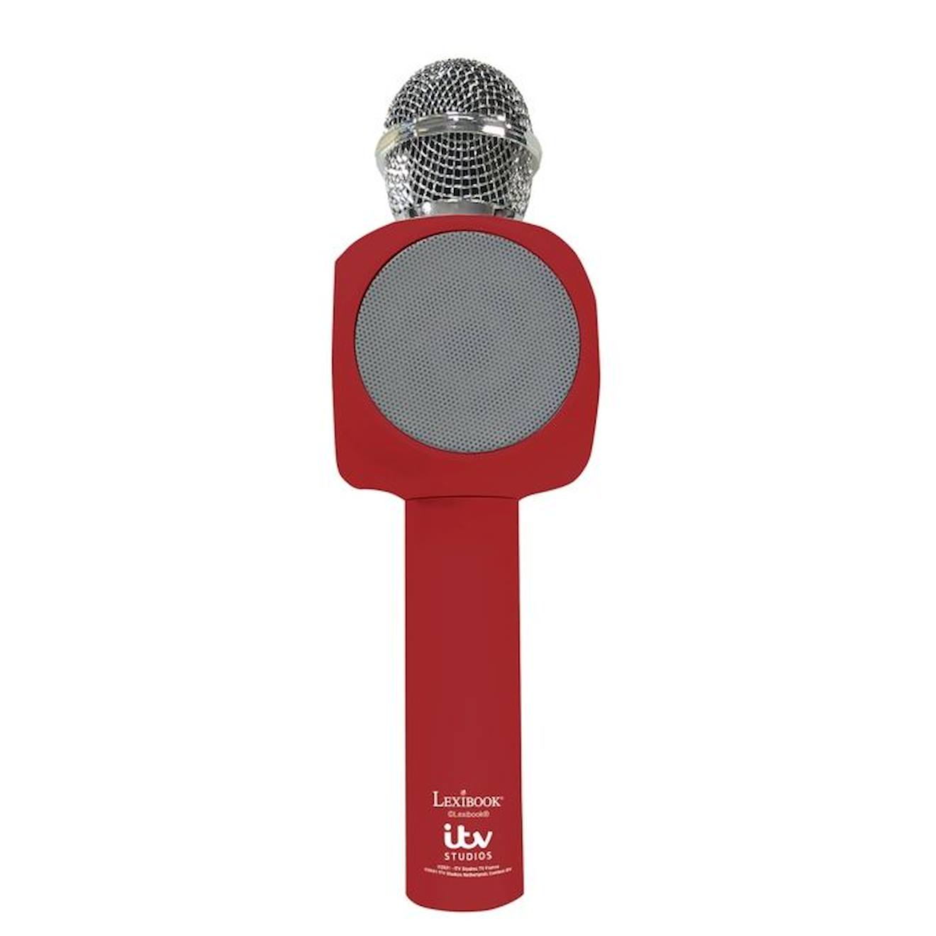 Micro Karaoké sans fil avec enceinte Bluetooth® intégrée The Voice, avec effets lumineux et fonction changement de voix noir