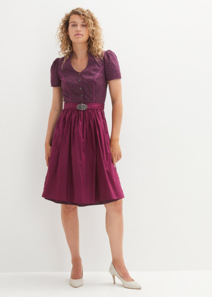 Trachtenkleid mit Schürze, knieumspielend (2-tlg.Set)