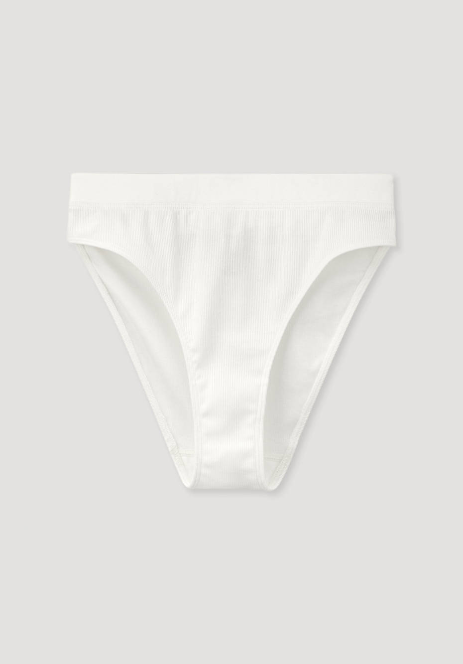 Ripp-Taillenslip High Waist aus Bio-Baumwolle