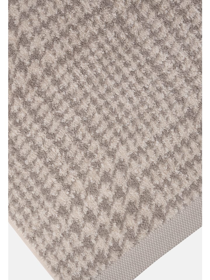 Möve 2 X Handtuch 2 X Duschtuch - im Set Brooklyn Glencheck in Nature/Cashmere günstig kaufen 6