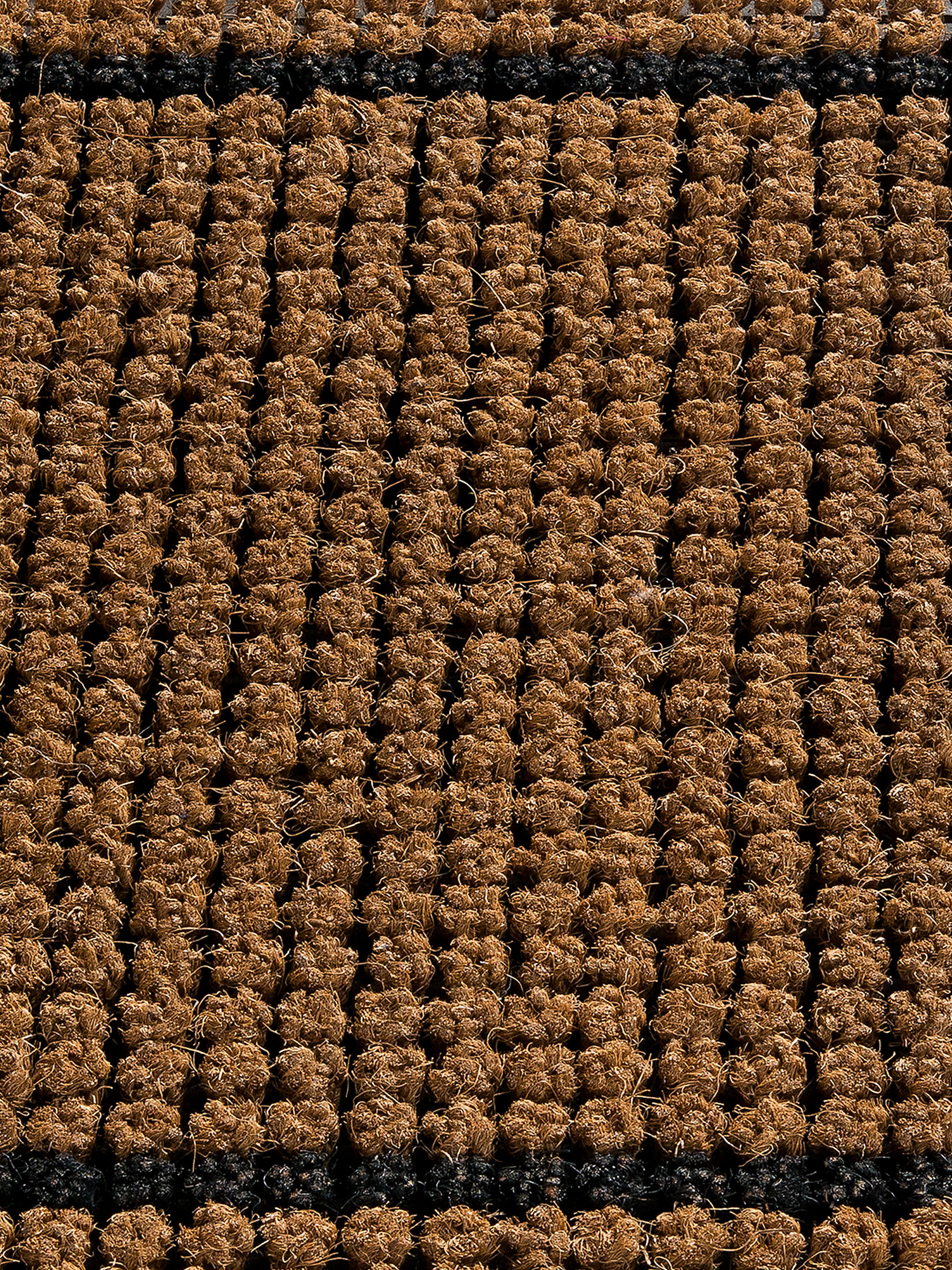 Luiz Border Fußmatte, Schwarz/Natur