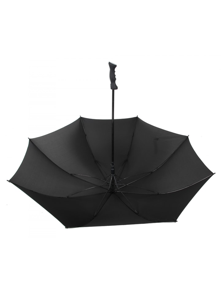 COFI 1453 Teleskop Regenschirm Schwarz ø130 cm in Schwarz günstig kaufen 130 cm