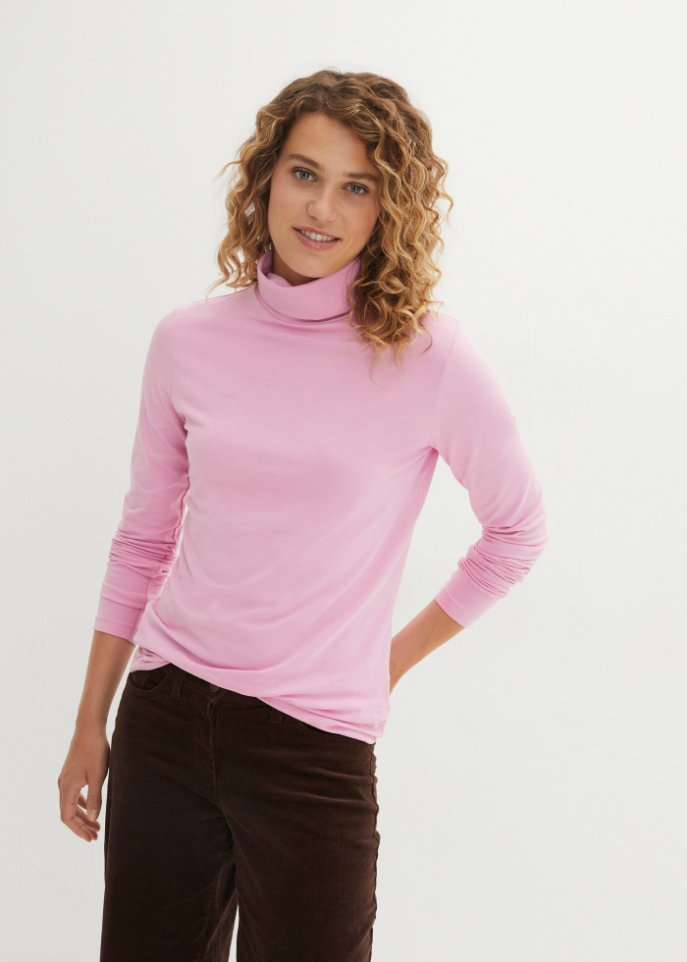 Langarmshirt mit Rollkragen (2er Pack)
