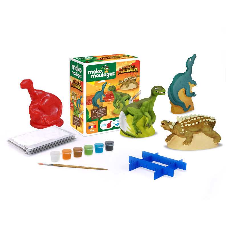 Coffret Mako moulages 3 dinosaures