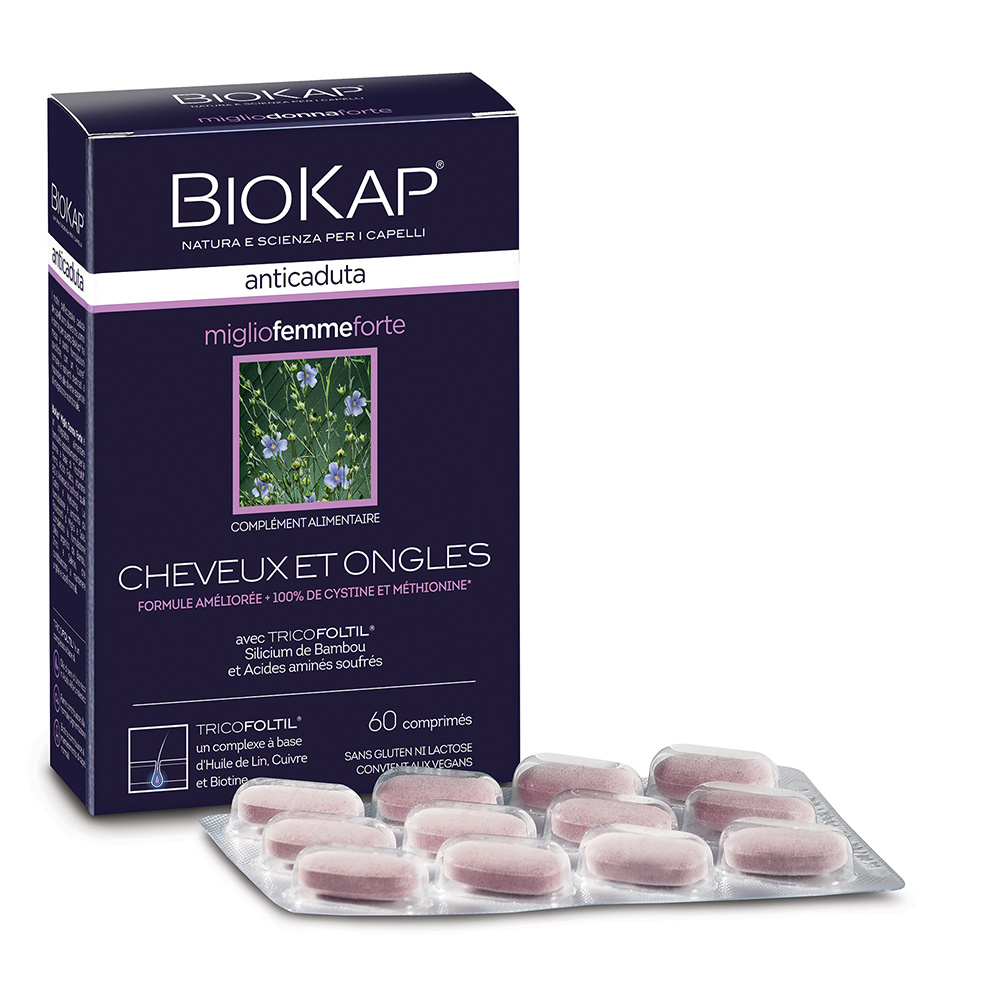 biokap COMPLÉMENT ALIMENTAIRE ANTICHUTE FEMME TRAITEMENT ANTICHUTE FEMME