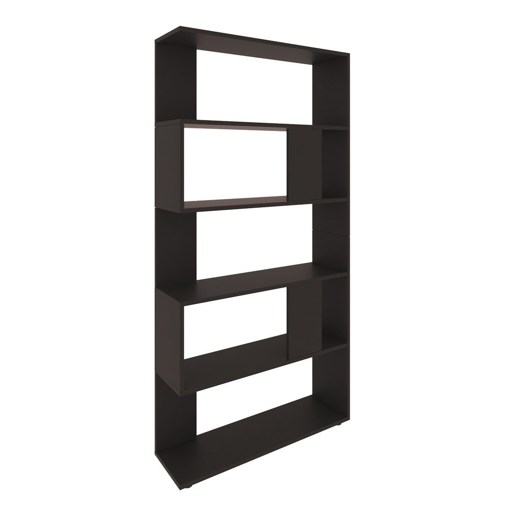 Vicco Raumteiler Standregal Bücherregal groß 5 Fächer Schwarz