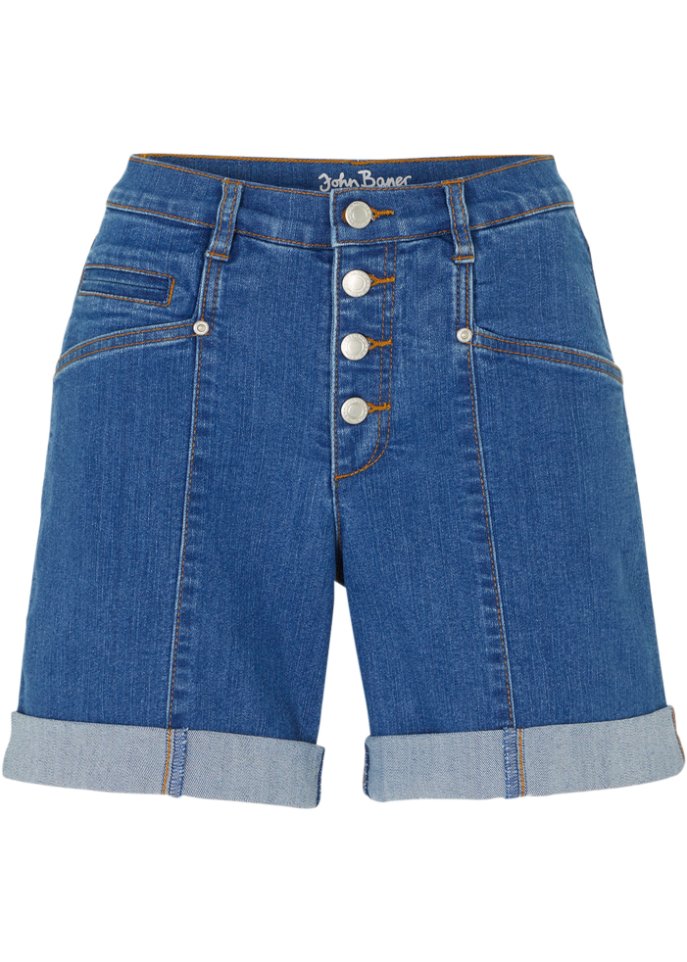 Komfort-Stretch-Jeans-Shorts