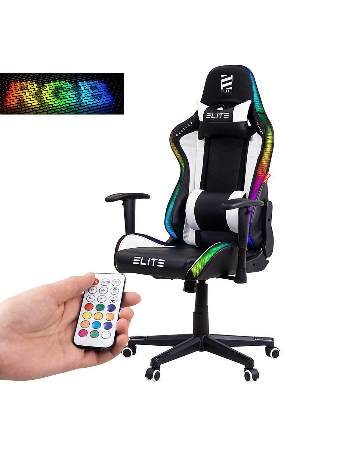 Gaming Stuhl DESTINY MG200 - Ergonomischer Racing Gaming Stuhl - Auch als RGB
