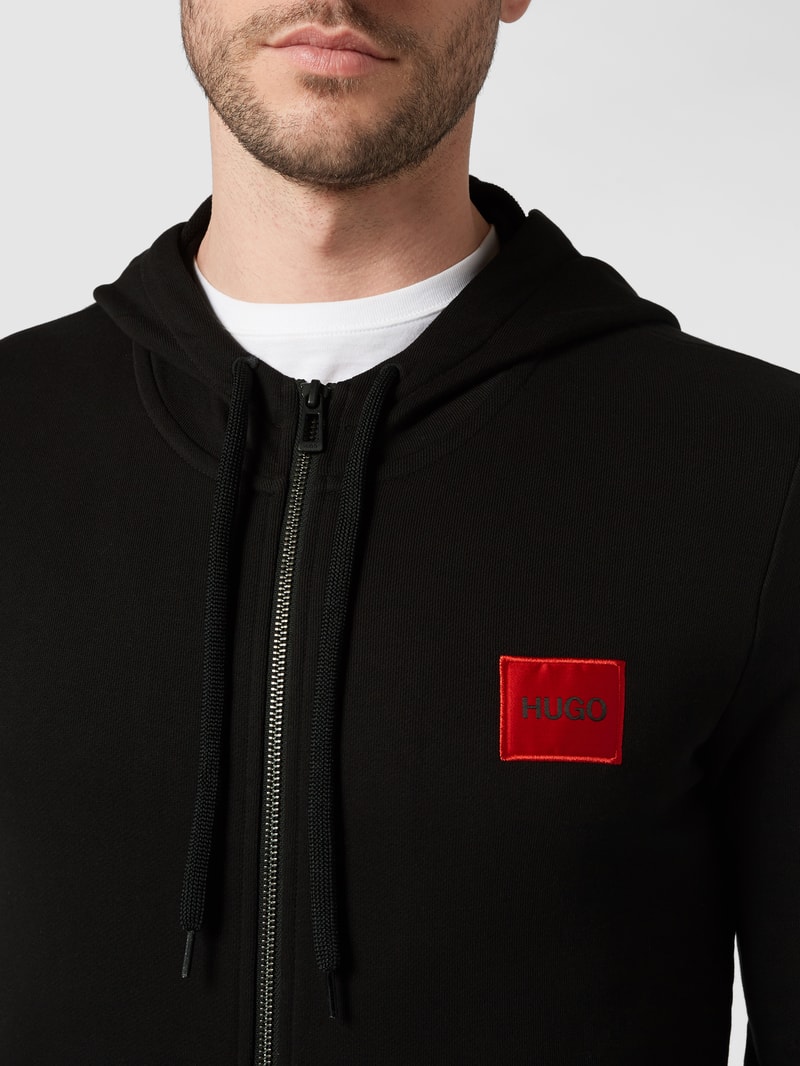 Sweatjacke aus Baumwolle Modell 'Daple212' in schwarz