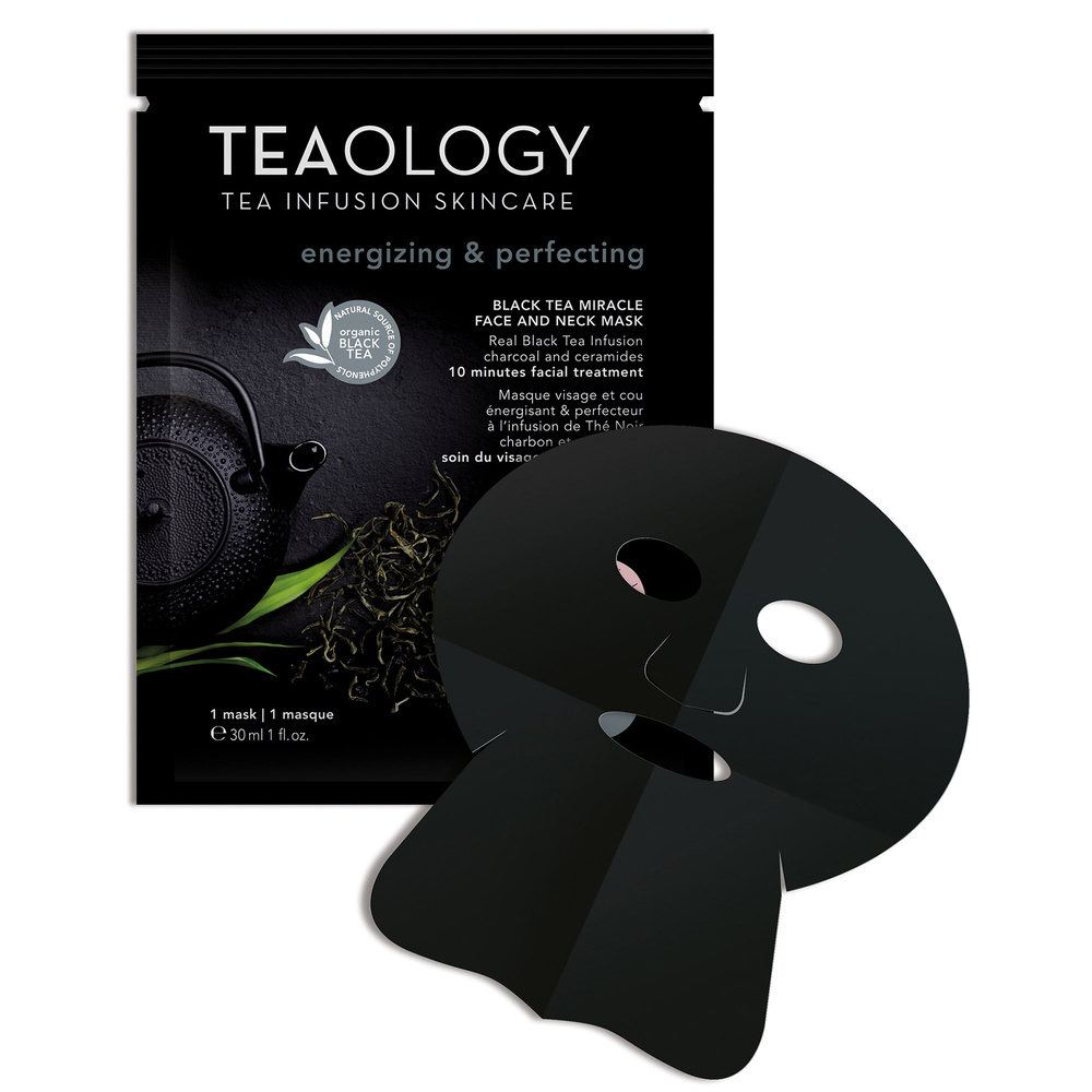 Teaology Black Tea Miracle Face And Neck Mask Masque Visage et Cou