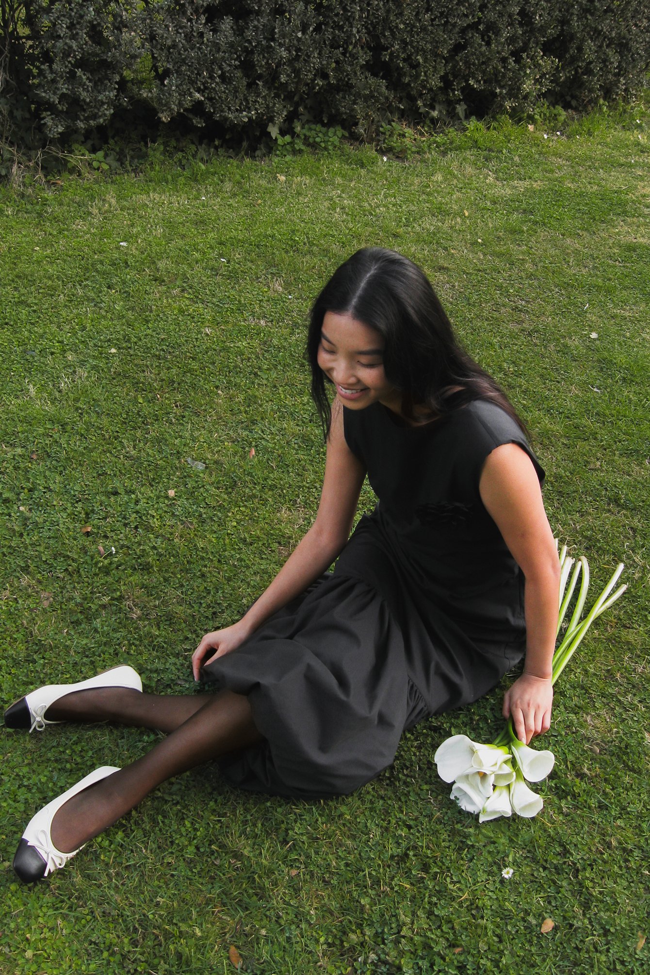 Ärmelloses Midi-Kleid