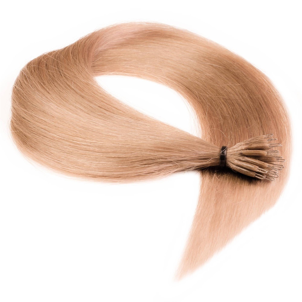 hair2heart Extensions à froid Nanoring Premium cheveux naturels #18 Noisette 0.5g extensions