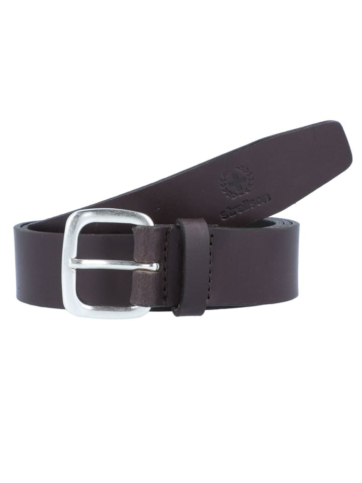 Strellson Gürtel Leder in darkbrown günstig kaufen 100 cm