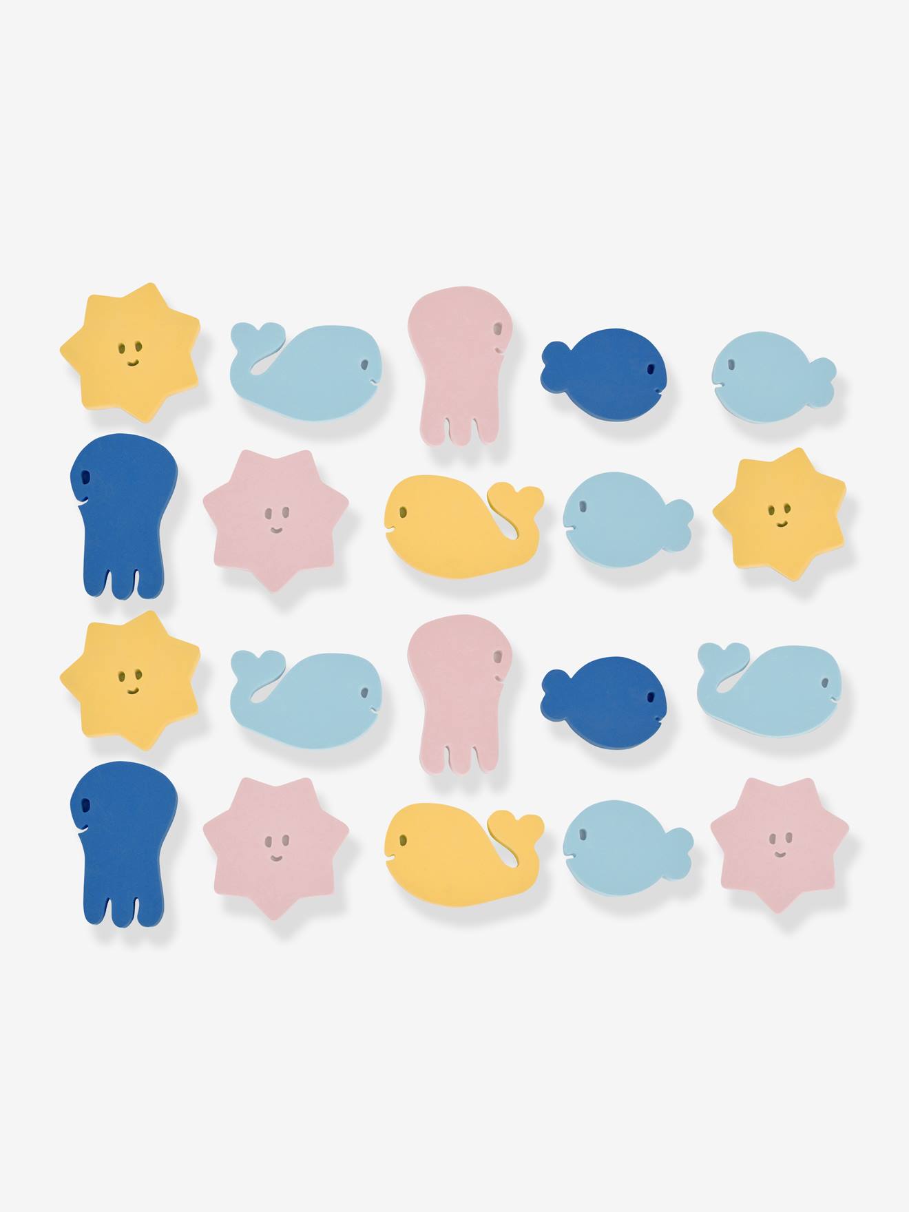 Livre + marionnette + stickers de bain en mousse BADABULLE multicolore