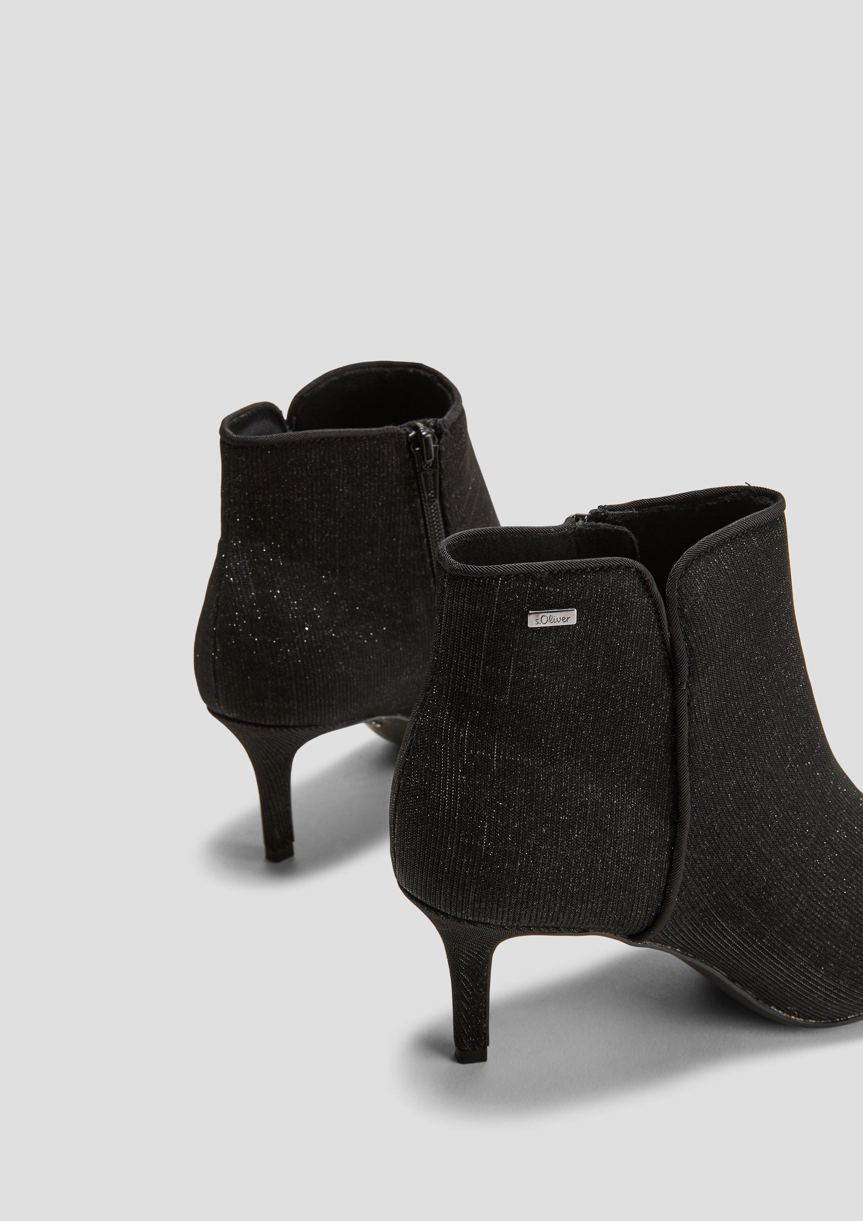 Glitzer-Stiefel mit Pfennigabsatz  6008294-031