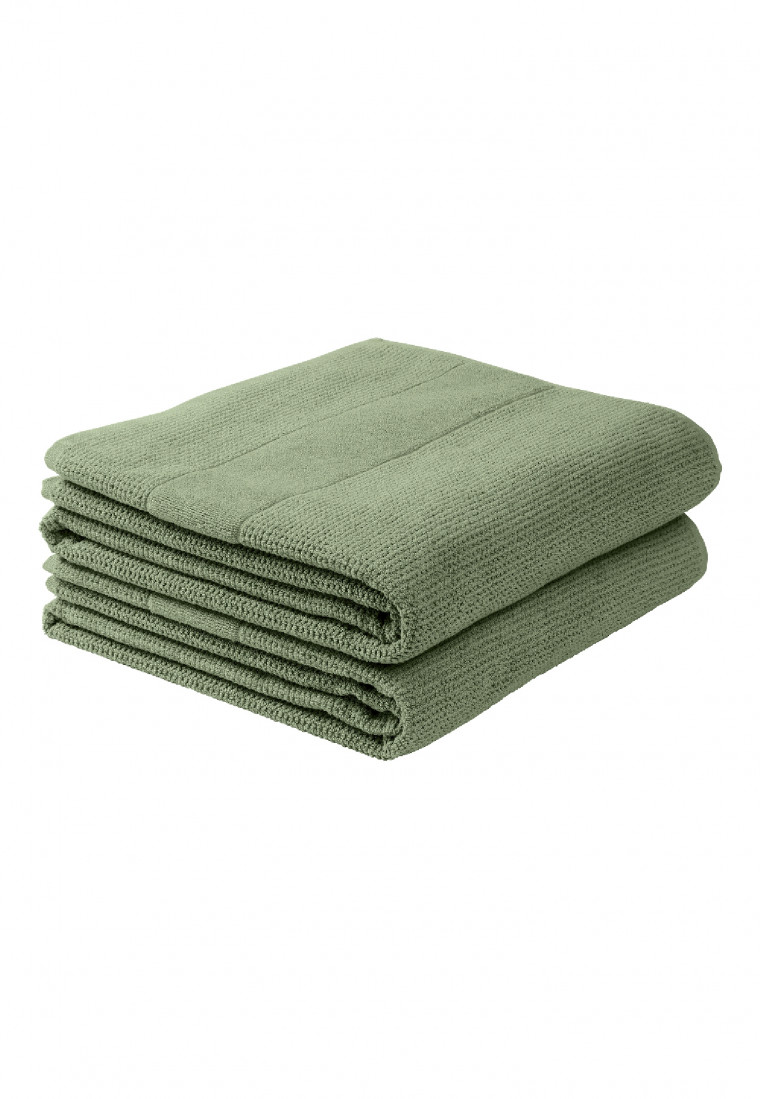Duschtuch 2er-Pack 70x100 cm linde - SCHIESSER Home
