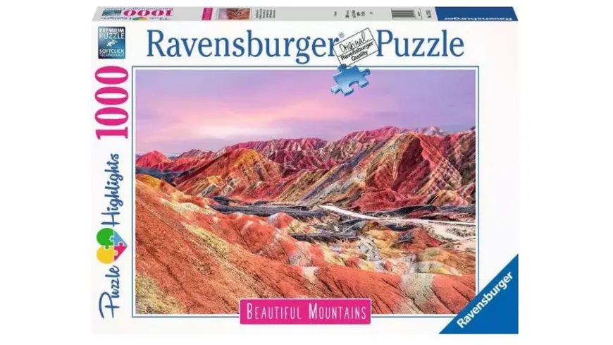 Ravensburger Puzzle - Regenbogenberge, China, 1000 Teile