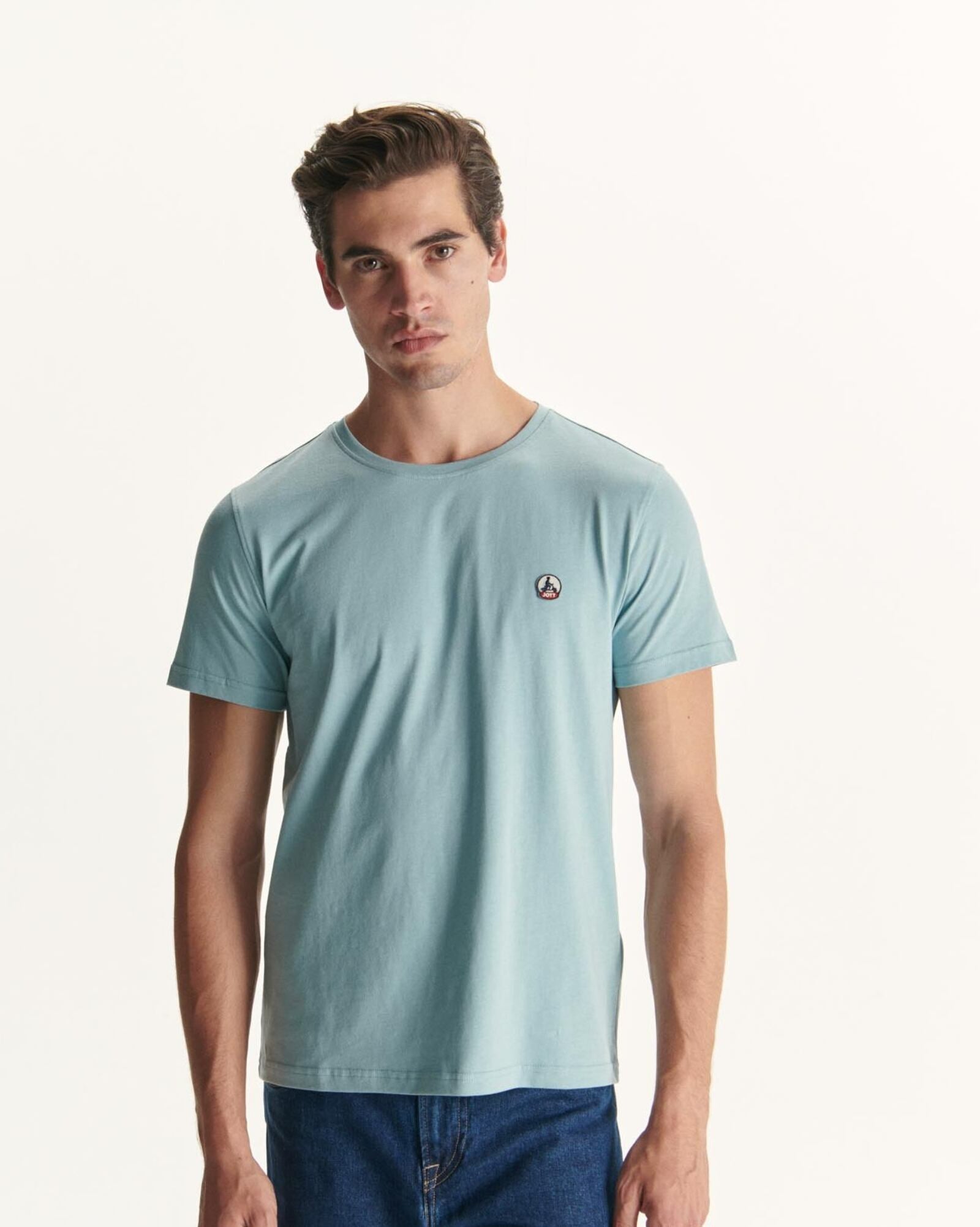 T-shirt en coton biologique Iceberg bleu Pietro