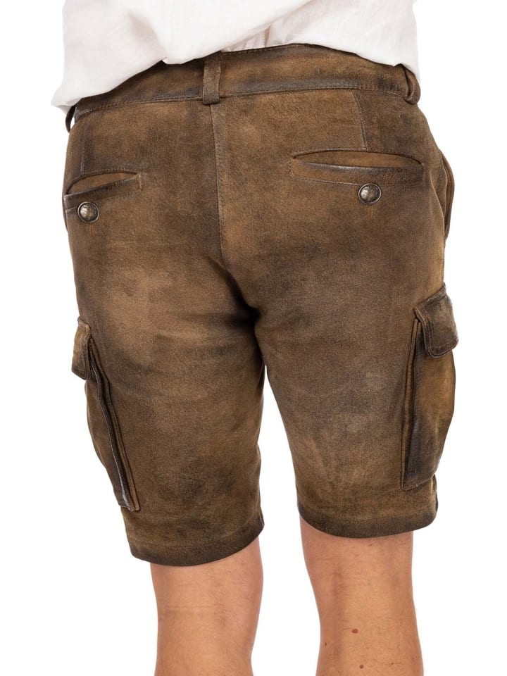 MADDOX Lederhose CARGO in braun günstig kaufen
