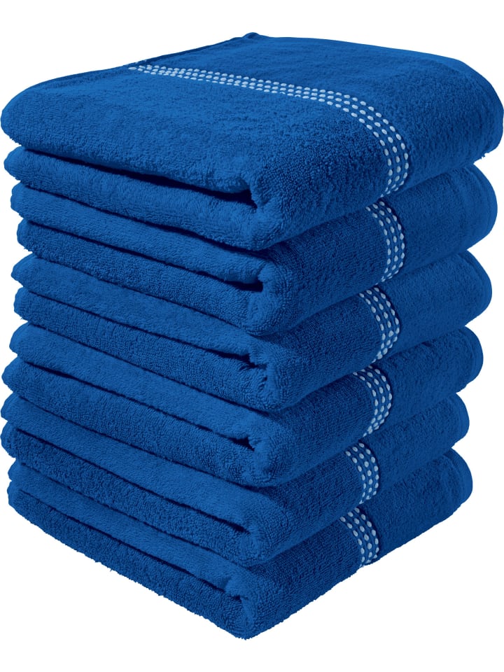 Erwin Müller Frottier Handtuch 6er-Pack Mannheim in royalblau günstig kaufen 50 x 100 cm