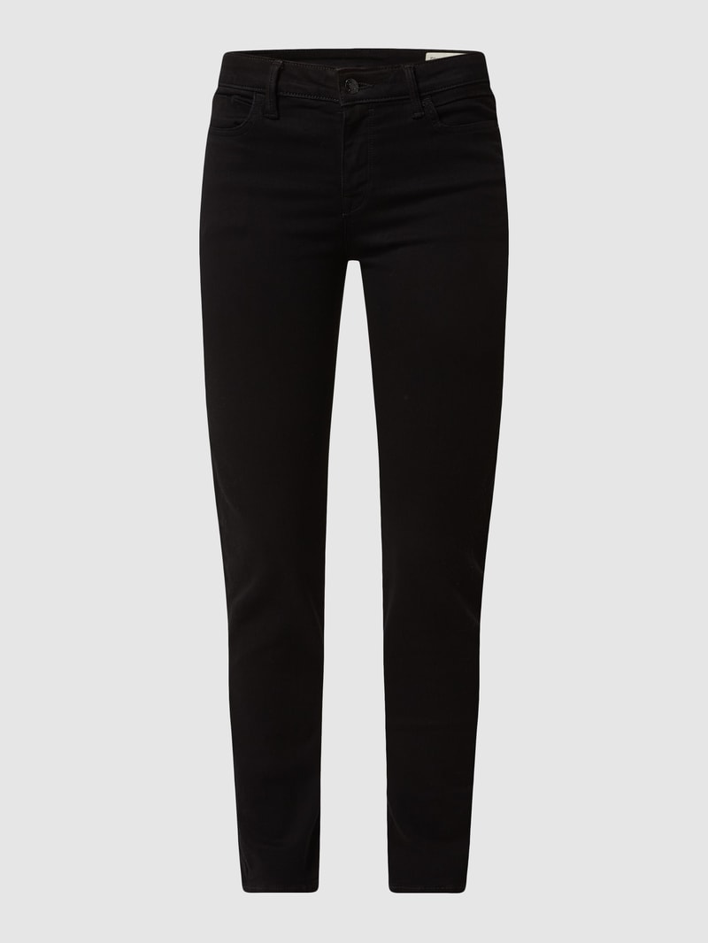Slim Fit Jeans mit Stretch-Anteil in schwarz