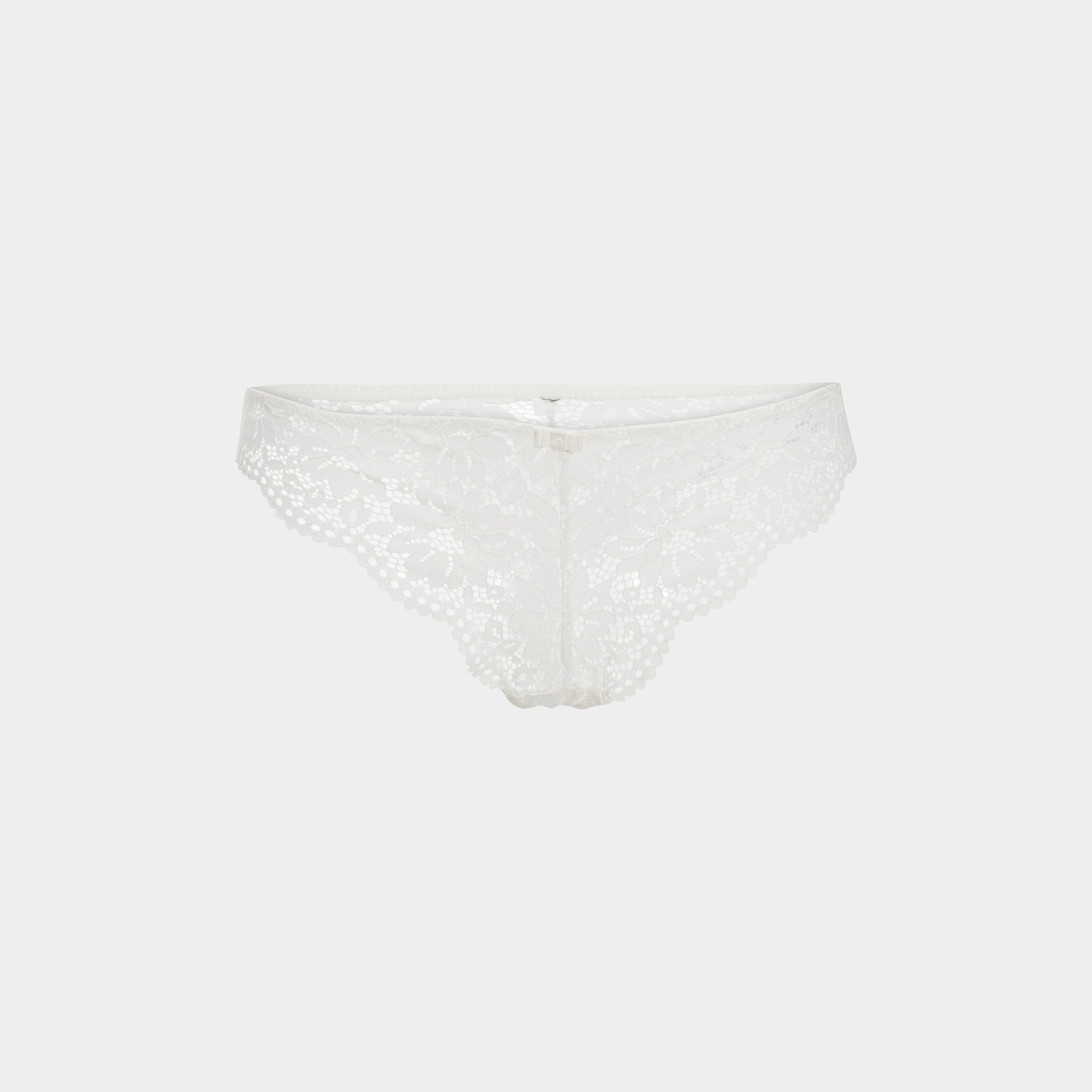 Tanga en dentelle blanc femme | La Halle