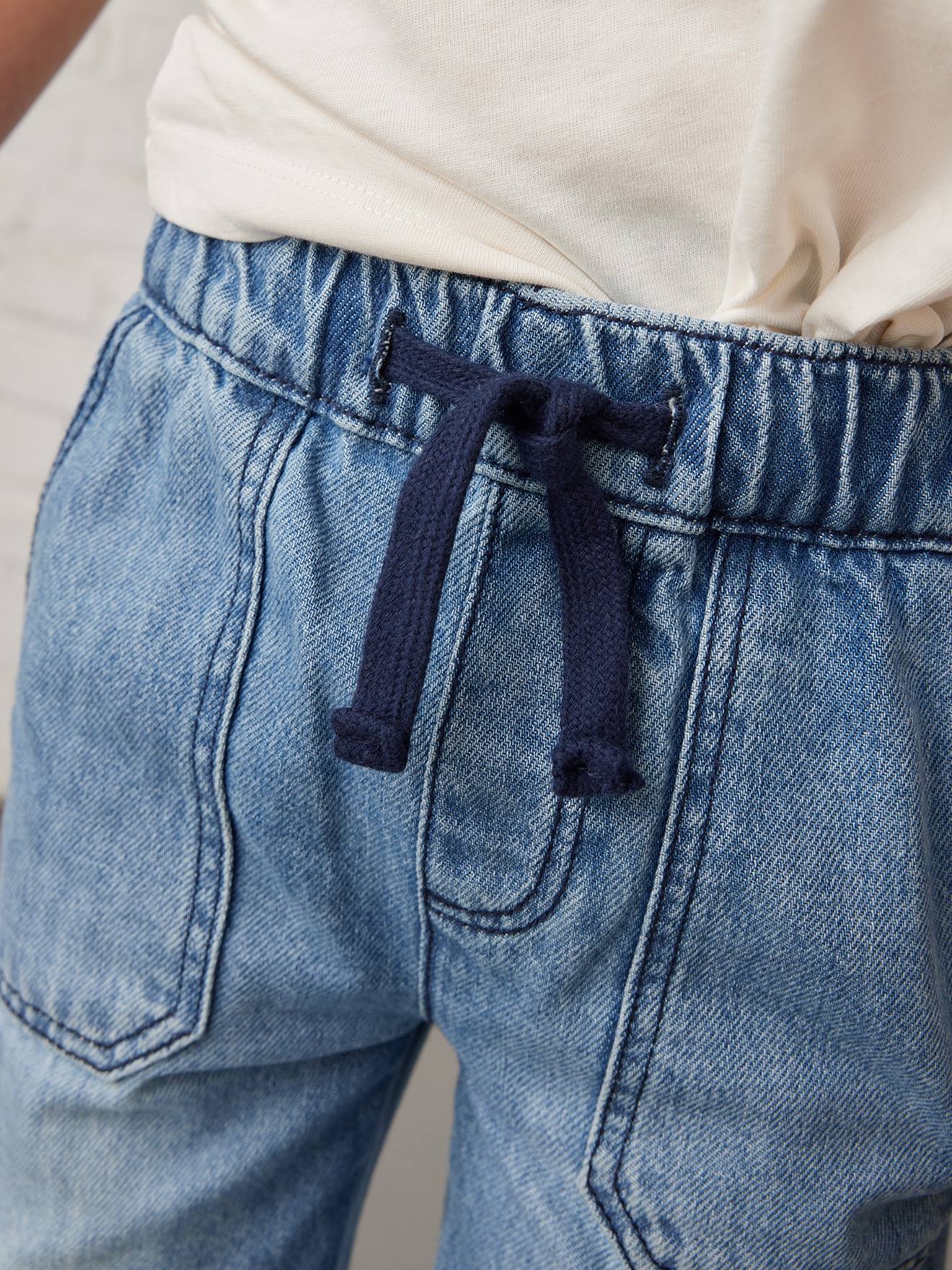 Vertbaudet Jungen Cargo-Jeans mit Dehnbund Oeko-Tex - blue stone