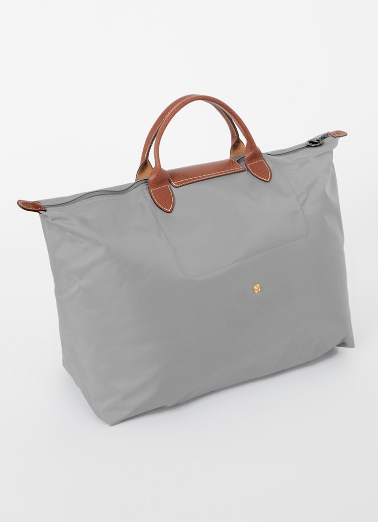 Geantă de voiaj Longchamp Le Pliage Original, mărimea S, cu detalii din piele.