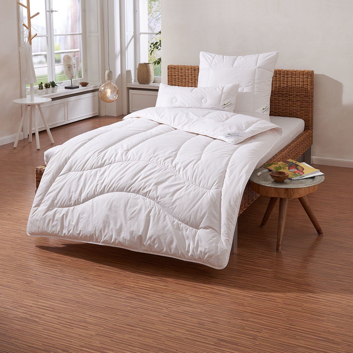 Naturhaarbettdecke, Kamelhaar extra warm, TRAUMSCHLAF, Füllung: 100% Kamelhaar, Bezug: 100% Baumwolle, waschbar, made in Germany