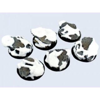 Winter Shale, WRound 40mm  2 Stk. (Warmachine Bases)