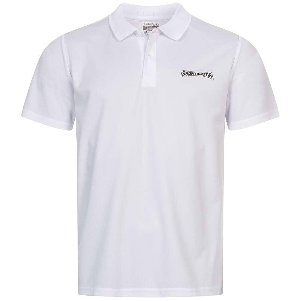 SPORTINATOR Essentials Herren Training Polo-Shirt weiß