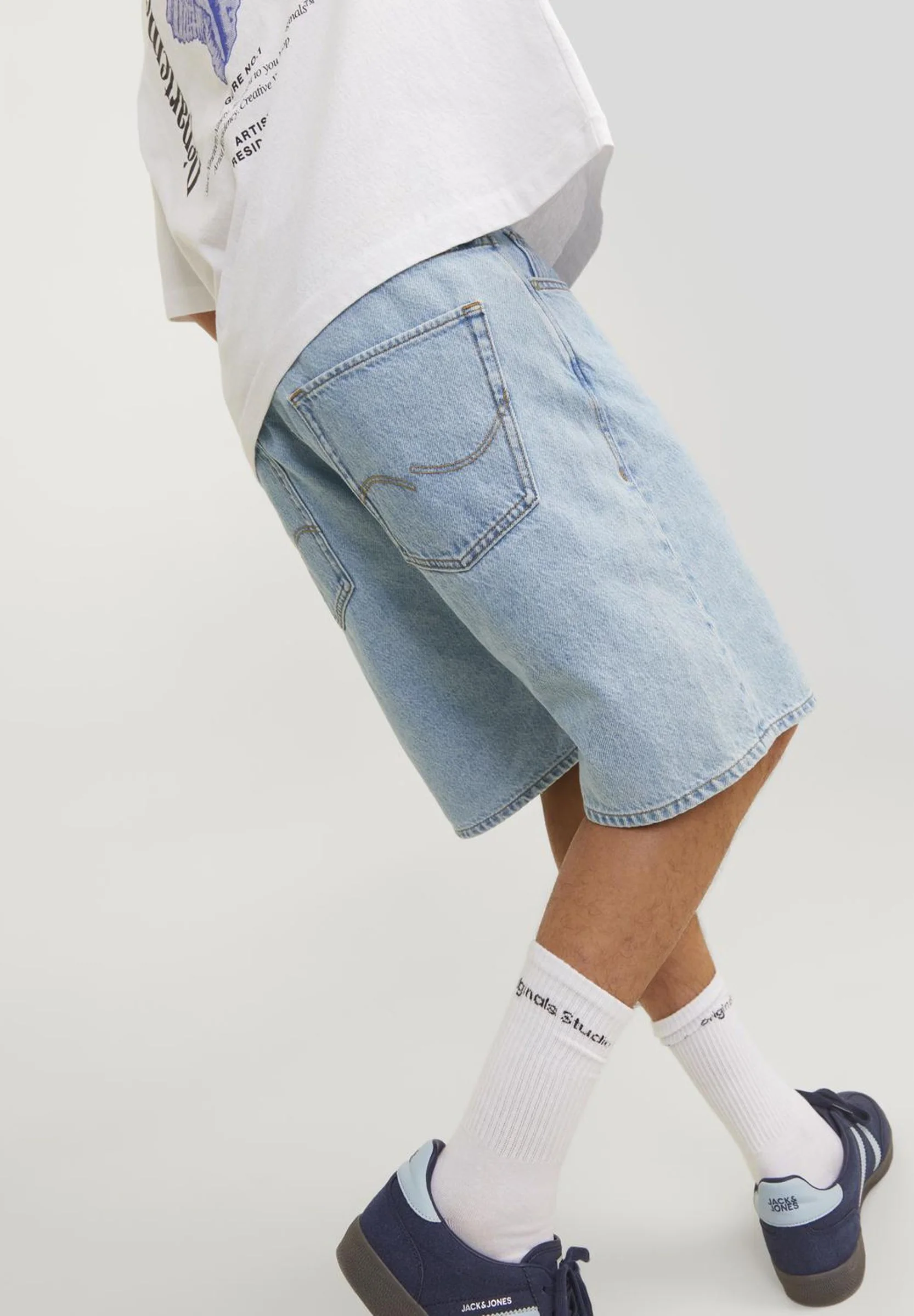 Jack & Jones ITONY ORIGINAL - Pantalones cortos vaqueros