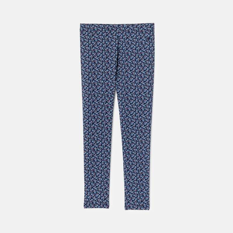 Leggings imprimés bleu fille