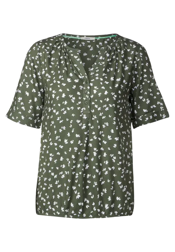 CECIL Bluse mit kurzer Knopfleiste