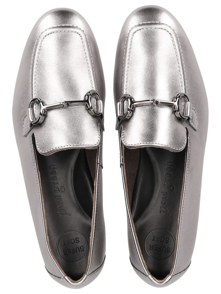 Paul Green Slipper in Metallic Silver günstig kaufen