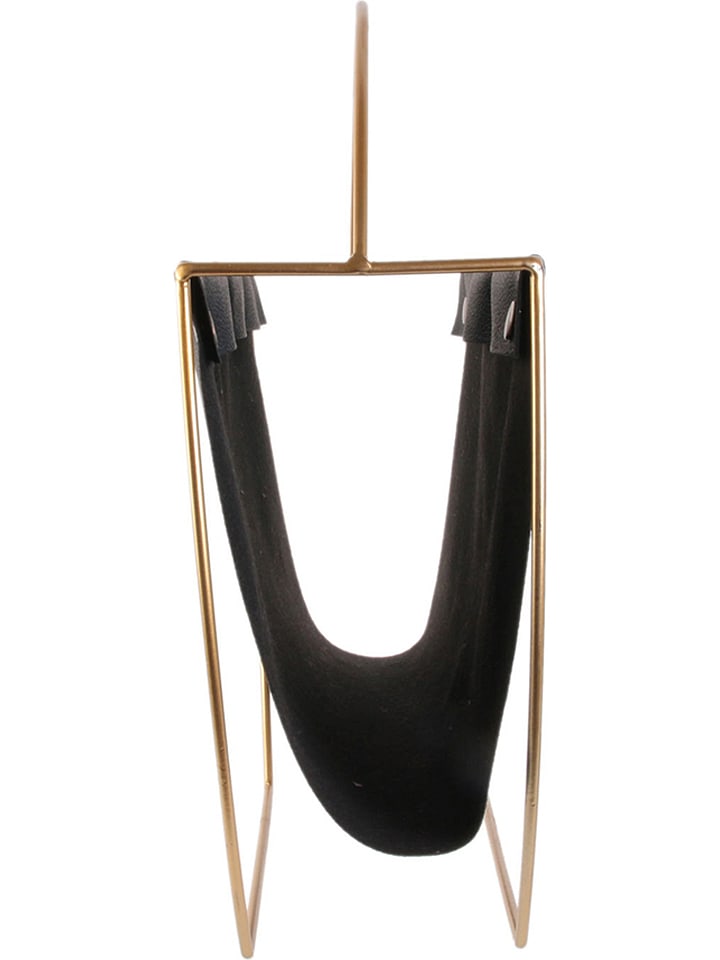 Rétro Chic Zeitschriftenhalter in Schwarz/ Gold - (B)41 x (H)40 x (T)13 cm günstig kaufen onesize
