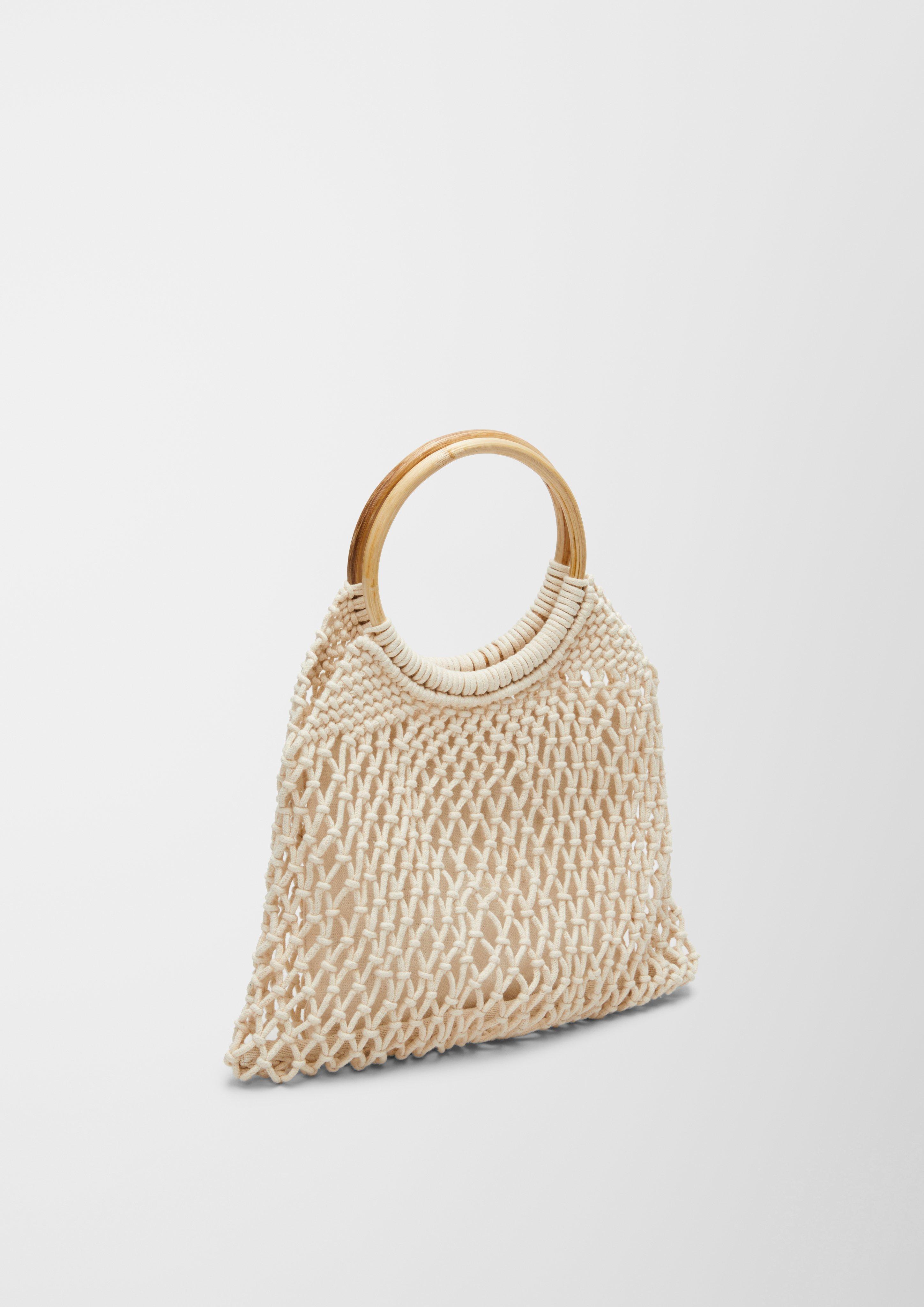 Makramee-Shopper mit Holzgriff  2129936-0805