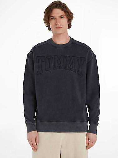 TOMMY-JEANS Herren Sweatshirt NEW VARSITY ACID WASH CREW