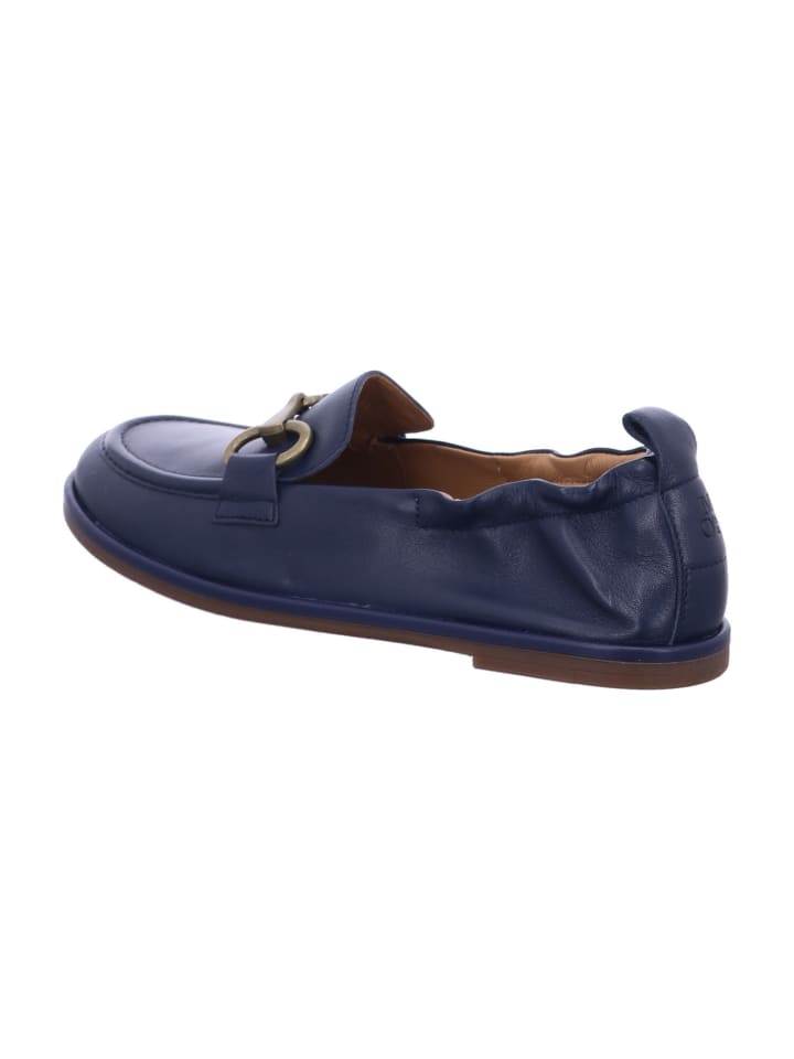 Marc O'Polo Damen Slipper Leather Working Group Gold / LOAFER in Blau günstig kaufen