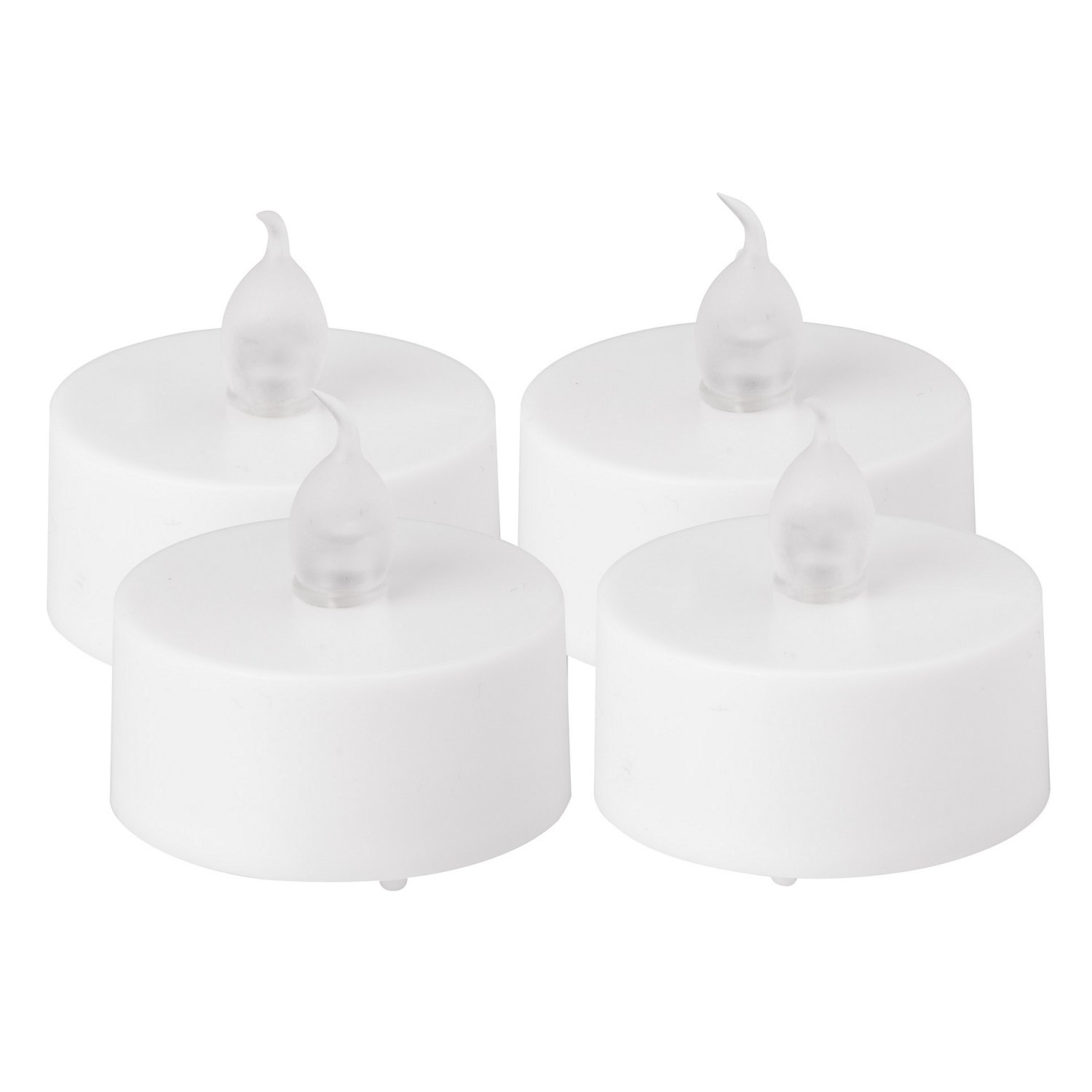 LED Teelichter, 4 cm Ø, 4 Stück