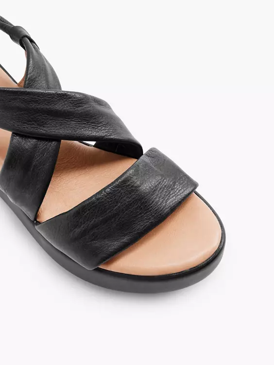5th Avenue Leder Keilsandalette