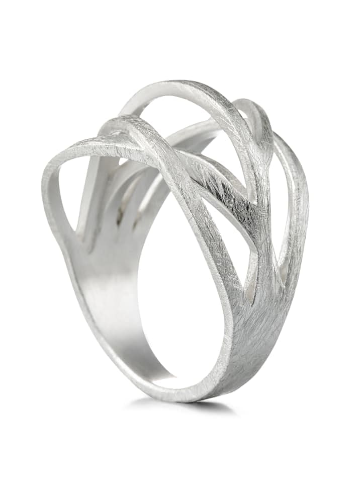 Steel_Art Ring Damen Arcus poliert in Silberfarben Poliert günstig kaufen 62