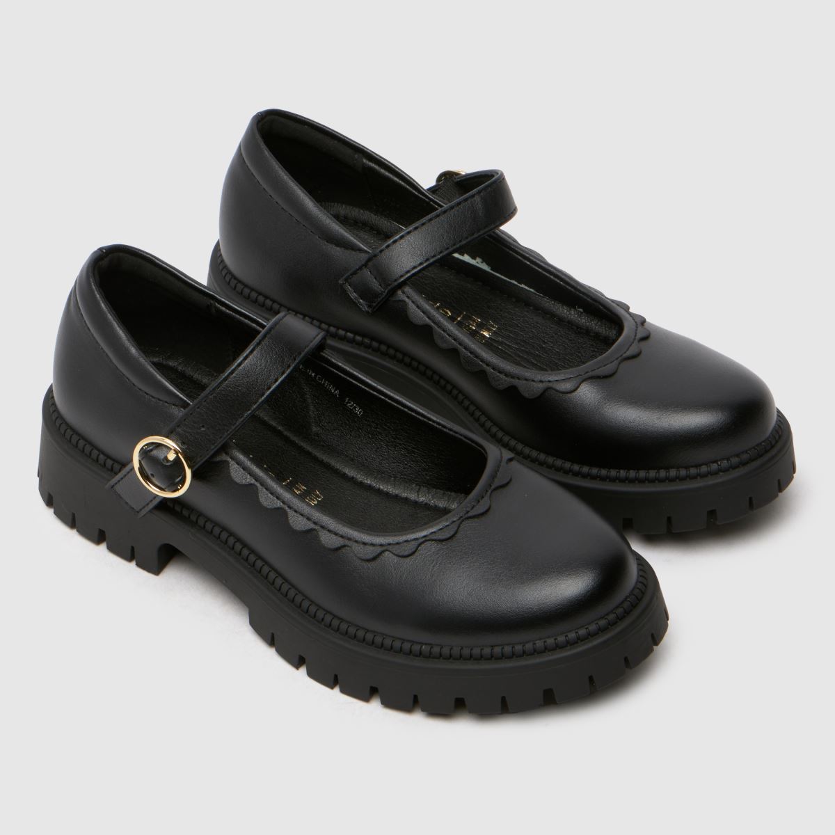 Schuh svarta Leila Mary Jane flickor juniorskor