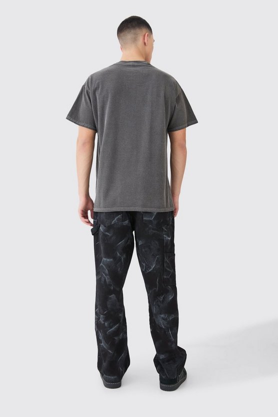 Oversize T-Shirt mit lizenziertem X Men Wollprint Print