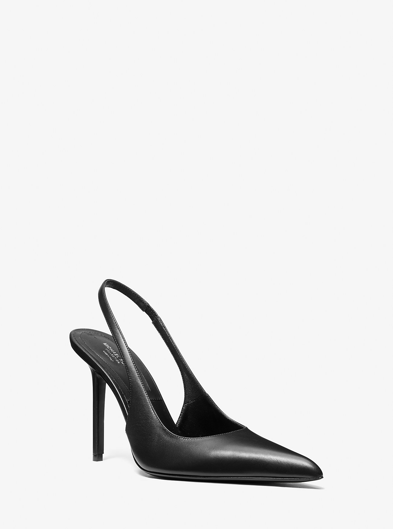Reece Leather Slingback Pump - BLACK
