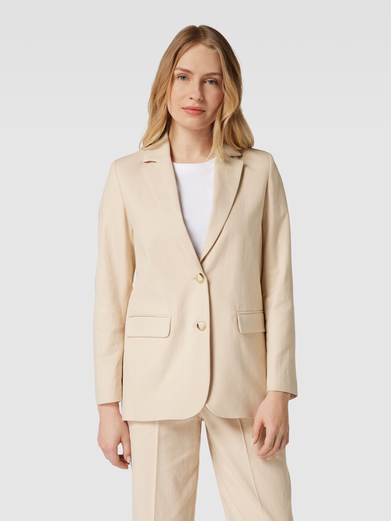 Blazer mit Reverskragen in sand